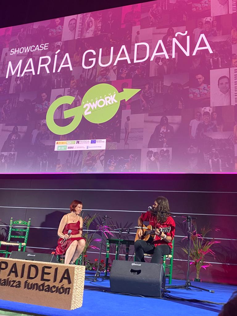eoi's tweet photo. Gracias @GuadanaMaria por el interesante Showcase en el acto y ¡VIVA LA MÚSICA! 🎵

#somosEOI  
#DemoDay https://t.co/CVodALF809