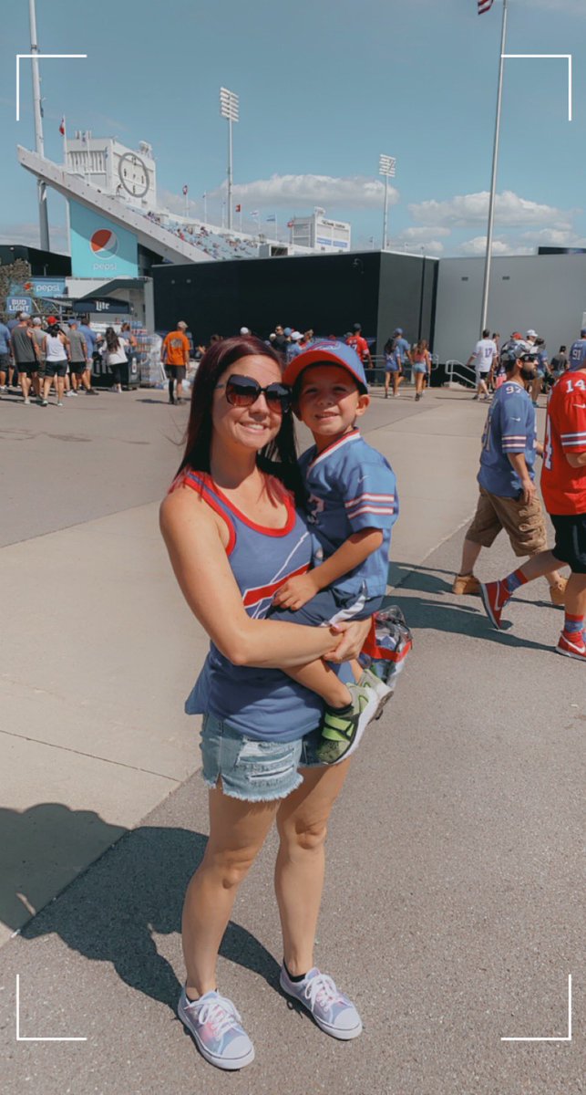 meg_haley's tweet photo. @WGRZ #BeOn2 Owen is ready for football season to start! 💙🏈❤️ https://t.co/lhKGkmmGbY