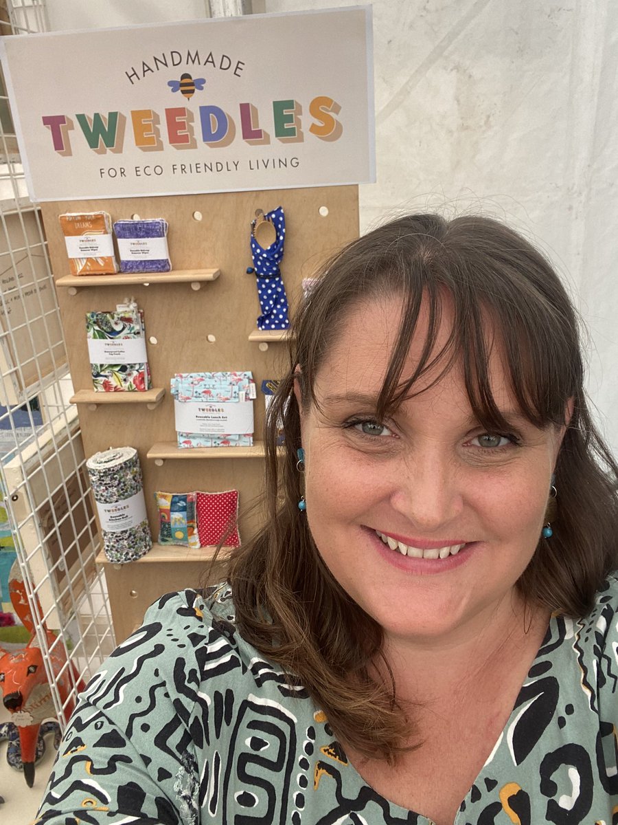 TweedlesH's tweet photo. @BritishCrafting Currently sat with my feet up watching House of the Dragon, but this is me with my professional face on - I love chatting to people at fairs and markets.  #sbswinnershour https://t.co/nIaPzmR2IP