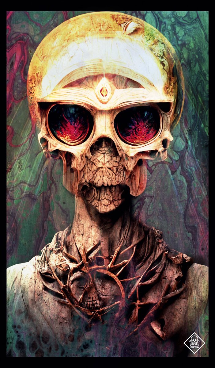 kristoxn's tweet photo. Newest piece available for sale on my Etsy shop!!

Soothsayer 
Digital Art 
24”x36”

Check out my art:
https://t.co/hw1wxoDhq1

 #digitalart #abstractart #psychedelicart #horrorart #queerartist #lgbtartist #gothart #punkart #visionaryart #skullart https://t.co/dwXEhDrmDK