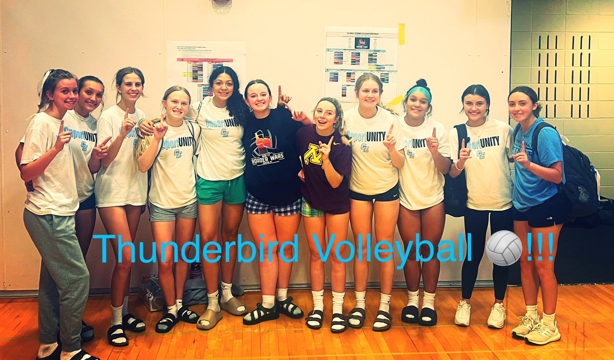 EastHighVolley1's tweet photo. Had a great weekend at Border Wars! We were challenged, worked through adversity and grew as a team. So proud of this group. #tbirdvolleyball#Opportunity https://t.co/1gUMYkQpYp