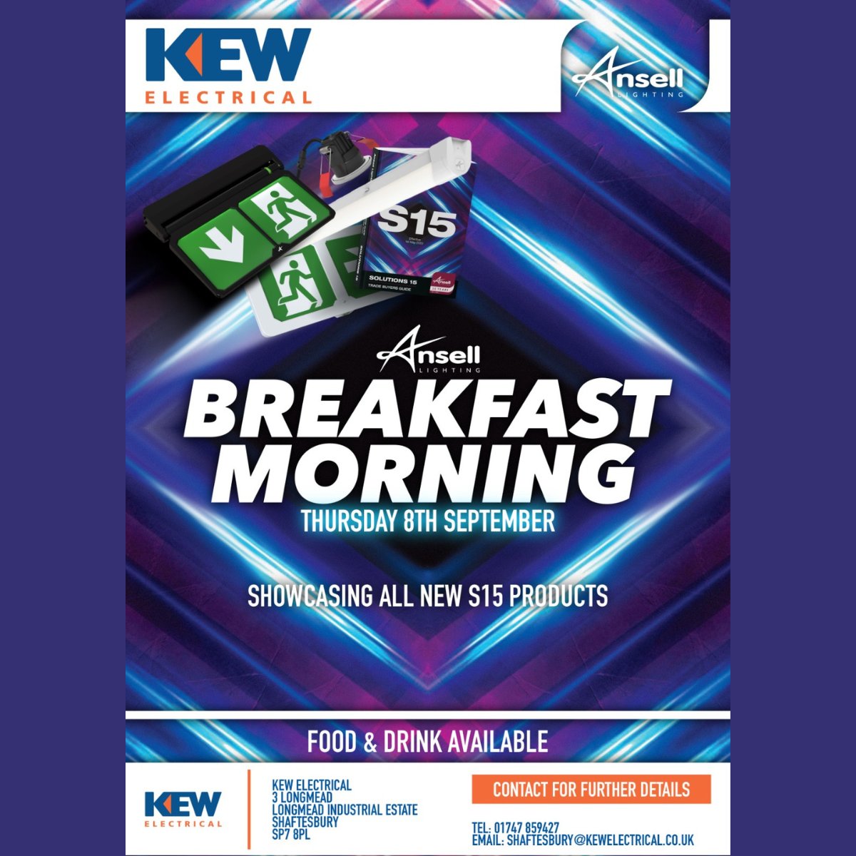 kewelectrical's tweet image. 📅 Tomorrow (7 Sept) at KEW Thanet branch - meet @integralLED, onsite at the branch. 

📅 Thurs, 8 Sept - for #electrcians in the #Shaftesbury area, you can meet @ansell_lighting, onsite + enjoy some brekkie!

#KEWelec #electricalwholesaler #lighting #electricalcontractor #Dorset