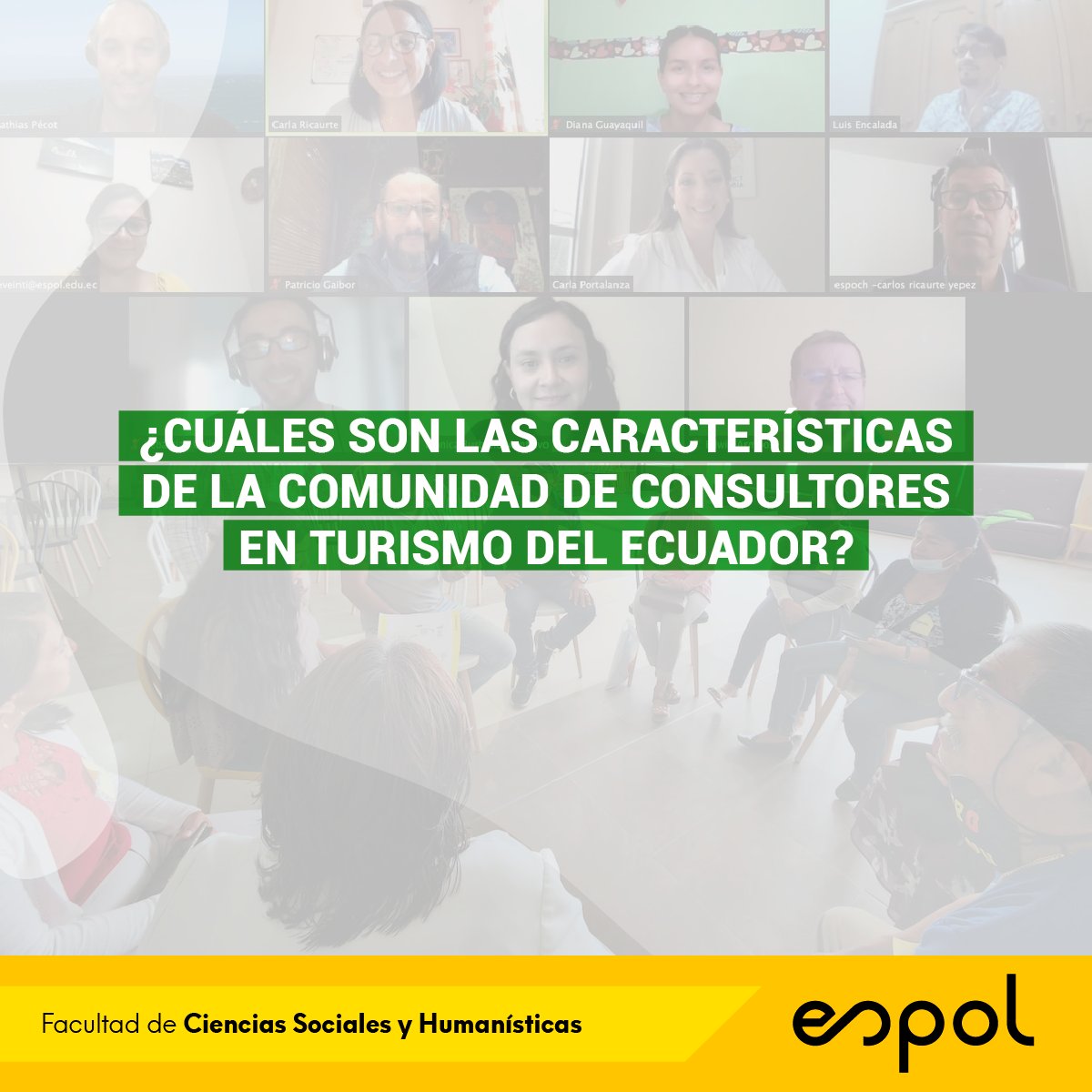 FCSHEspol's tweet photo. Perfiles, prácticas y percepciones de los consultores en #Turismo en el Ecuador 2017-2021.
Nuevo reporte del proyecto #Turkit.Ec del Grupo de Investigación en Turismo Marino Costero.
Descárgalo 👇https://t.co/doY2xDThyQ https://t.co/K4AtkQLZZl