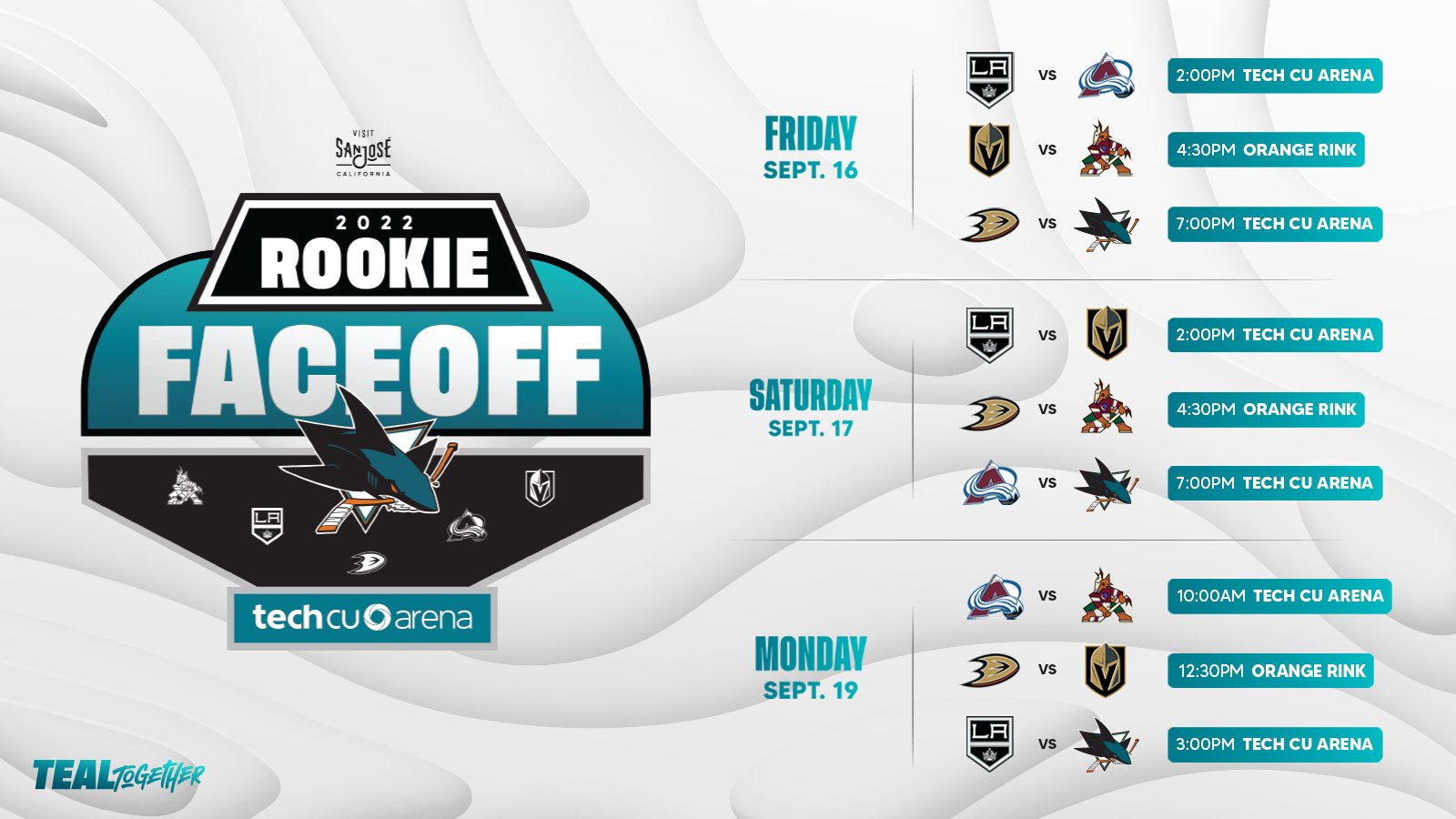 San Jose Sharks on Twitter "The 2022 Rookie Faceoff is right around