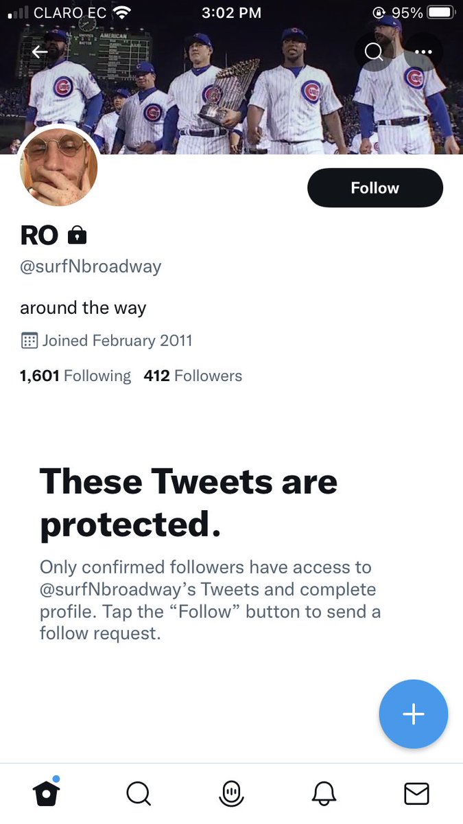 TylerWastl's tweet photo. @NotYourBishop @surfNbroadway He’s such a bigwig that his profile is protected and he follows 4x as many people as those who follow him. https://t.co/SbyGXSZLxn