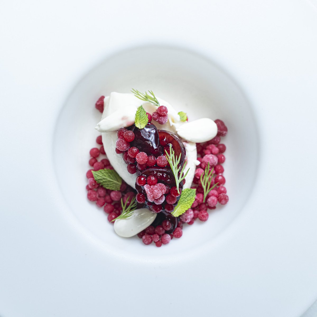 HermanosTorres's tweet photo. Helado de leche de almendra con cerezas del jerte, shoots de hibiscus y hierbas aromáticas🌿
📸 @santiveiga_
#cocinahermanostorres #hermanostorres #michelinguide #michelinstar #repsolguide #guiarepsol https://t.co/zxphNVNtjL