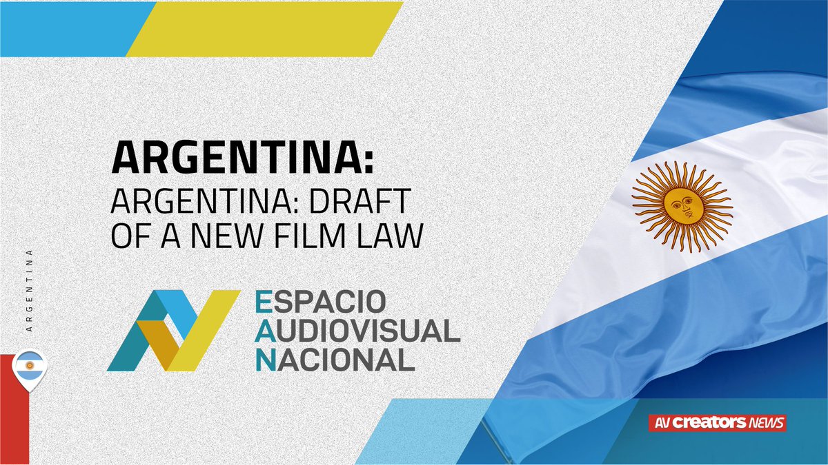 avcreatorsnews's tweet image. 🇦🇷Argentina: Draft of a New Law to Promote the National Audiovisual Activity

📲More information: avcreatorsnews.org/post/argentina…

🇦🇷Argentina: anteproyecto de ley de fomento de la actividad audiovisual nacional

📲Más información: es.avcreatorsnews.org/post/argentina…