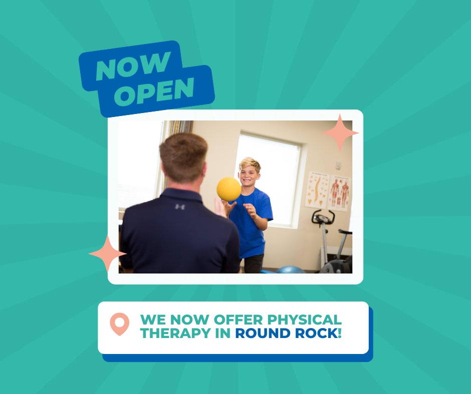KidBonesATX's tweet photo. We're excited to announce that our new Round Rock location is NOW OPEN to see physical therapy patients! 📍

We'll now be to be able to provide a more convenient location for our patients coming from Georgetown, Pflugerville, Round Rock and Hutto! https://t.co/qkPps9YAuB
