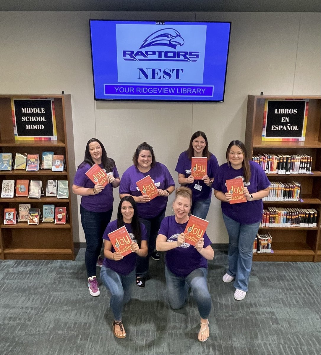 Ridgeview is ready to rock readership with our students this year!👀💜📚Thank you #TCOEReadership and <a href="/donalynbooks/">Donalyn Miller</a> for a fantastic kickoff!! #joyofreading <a href="/visaliausd/">Visalia Unified School District</a> <a href="/vusdlibraries/">VUSD Libraries</a>