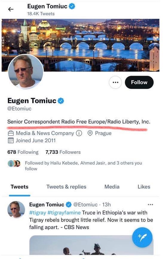 AmanNebiat's tweet photo. MSM vultures starting to unleash coordinated media attacks on 🇪🇹🇪🇷. Same article shared by two journalists with almost identical statements. It’s another wave of blackmailing season against #HOA. Let’s all stay vigilant keep them in check. @BTnewsroom @AbiyAhmedAli #FakeCNN https://t.co/bgWyJzokhT