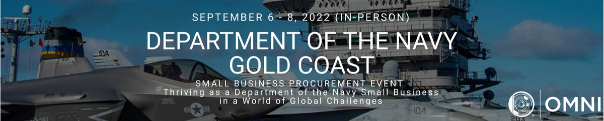 teamomnitech's tweet photo. @teamomnitech will be exhibiting at The Department of the Navy Gold Coast small business event this week in San Diego! If you see our team, stop by our booth and learn more about OMNI Technologies.

#TeamOMNI #NDIA #NavyGoldCoast #DepartmentOfTheNavy #technology #smallbusiness https://t.co/6F9EQzn7mh