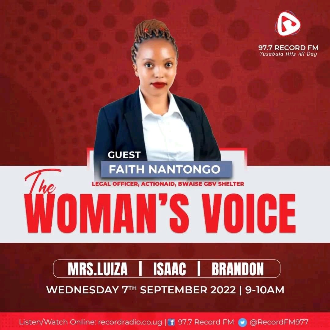 A world without empowered people especially banakazadde begwanga has issues and so every Wednesday 9am-10am we look at the women voices.. Tune in to @RecordFm977 and lets digest more or streamlive recordradio.co.ug 

#YourTvRadioGuy #2022winninggameplan #WomenVoice