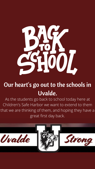 childrens_safe's tweet photo. Children's Safe Harbor and our partners @ConroePolice @MCTXSheriff @MontgomeryTXDAO @mocopct3 show support and stand with all students and staff at Uvalde Independent School District. As they return for their first day back at school. We hope it is a great start of a school year! https://t.co/SpWJ4Q6rBg