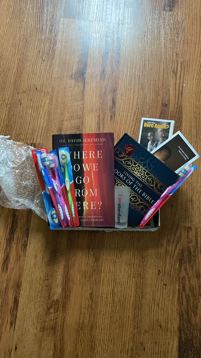 NicoleProano1's tweet photo. Just…the strangest care (?) package from grandma. https://t.co/QLUbVRBVzC