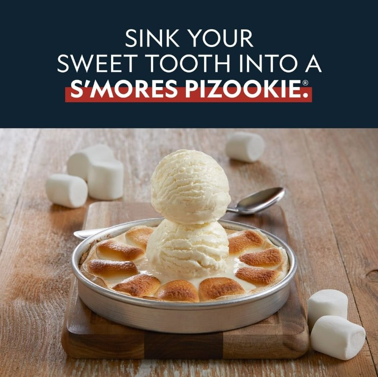 Grab your friends and your campfire stories and satisfy your sweet tooth with a $4 S’mores Pizookie® today! #PizookieTuesday #FeedYourSweetTooth