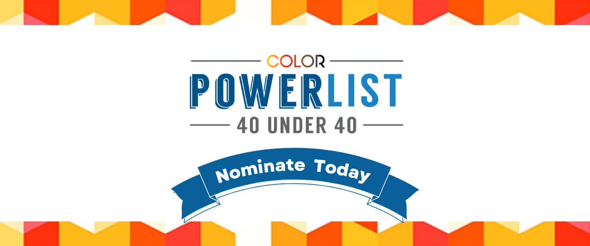 Are you a leader under 40 whose work advances the success, well-being, and representation of people of color?  Apply to be highlighted in the POWER 40 Under 40 publication.

Access the nomination form here:
colormagazine.com/40-under-40/

#business #diversity #inclusion #dei #40U40