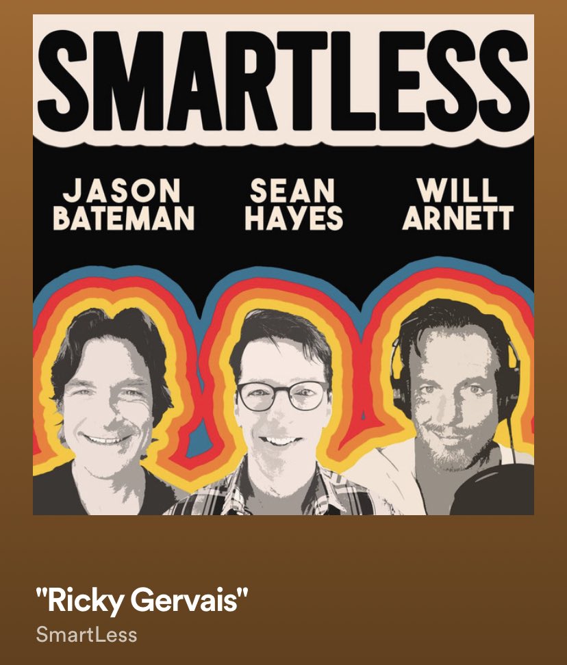 stephplotts's tweet photo. @rickygervais + @SmartLess may be one of the greatest podcast episodes of all time. 🐐🤣 https://t.co/2sXnWGB8eT