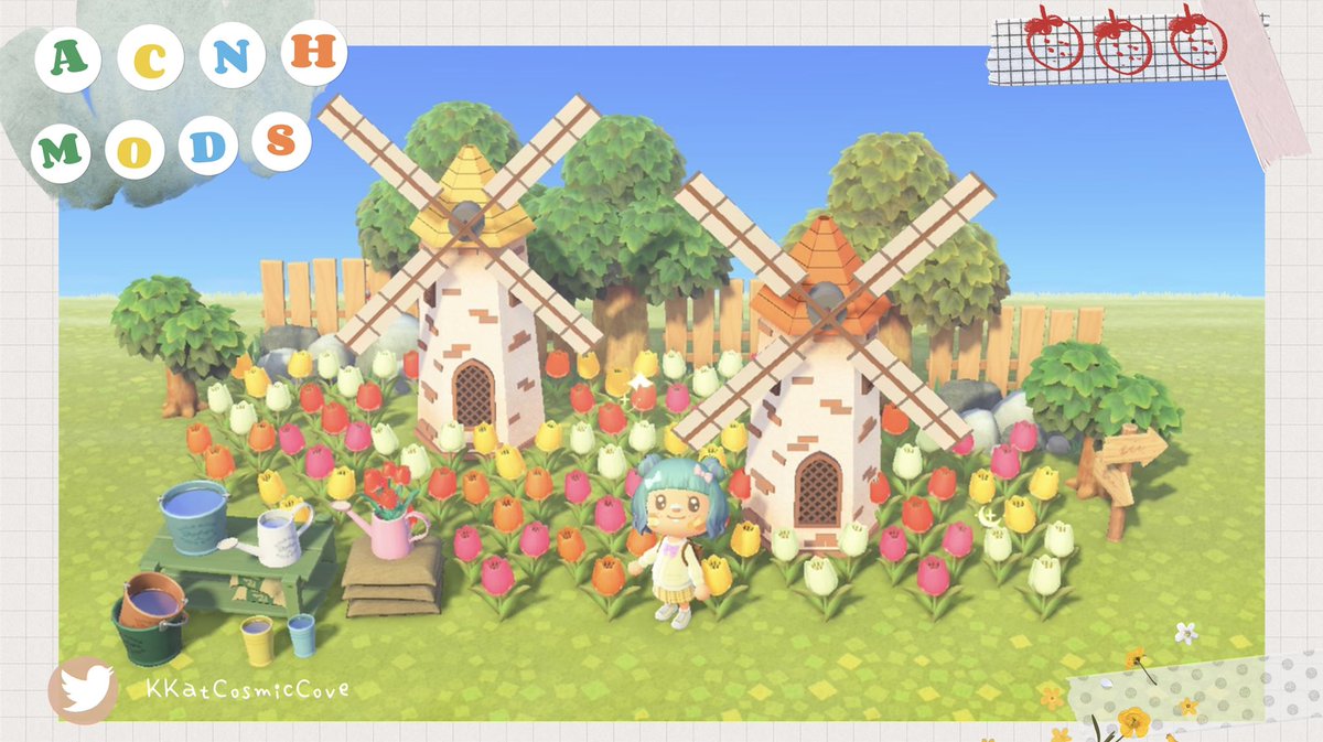 KKatCosmicCove's tweet photo. 🌿Here is a little collab mod I did with the talented @fridasprouts 🥰💕Introducing the Frida Windmills! Frida modeled these beautiful windmills &amp; now I hope you can enjoy them!🤗💕Comes in 2 colors inspired by Pocket Camp🌿
https://t.co/S3QYma1bbC
#ACNH #ACNHDesign #acnhmods https://t.co/N9PMT1gSSQ
