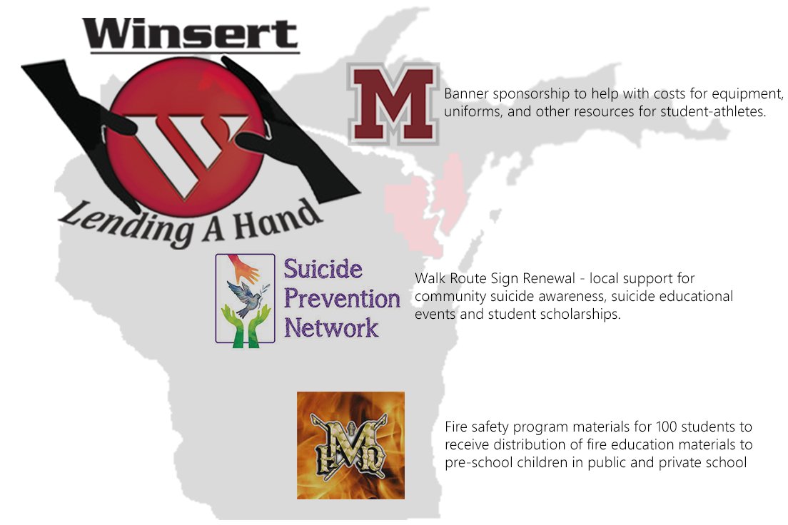 Winsert1977's tweet photo. Here are just a few organizations that Winsert helped by "Lending a Hand" in the month of August.
#LendingAHand
#WinsertFamily
#Community https://t.co/oFu2wELchg