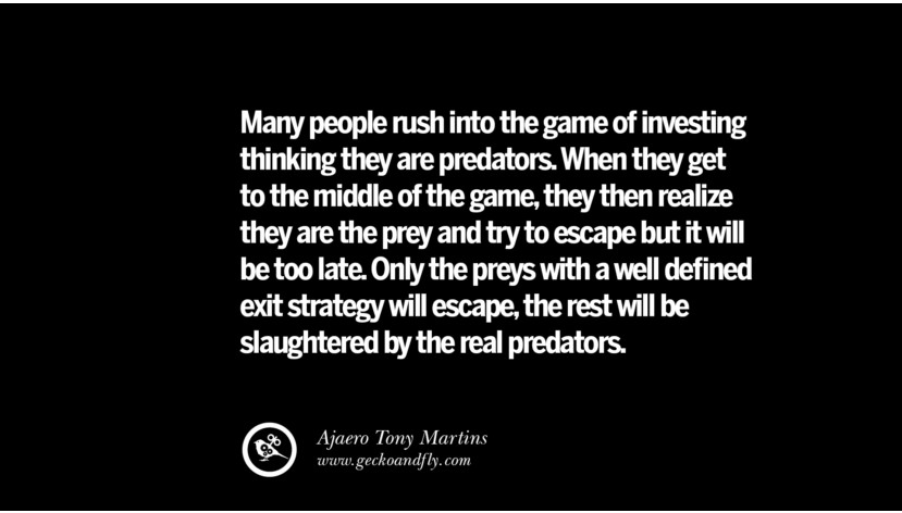 KriptoMevsimi's tweet photo. "Birçok insan, yırtıcı olduklarını düşünerek yatırım yapmaya koşarlar. Oyunun ortasında av olduklarını anlarlar ve kaçmaya çalışırlar... ama geç kalmışlardır. Sadece iyi bir çıkış stratejisi olanlar kaçabilecek, geri kalanlar gerçek yırtıcılar tarafından katledilecektir." https://t.co/Xmi6ctOZLc