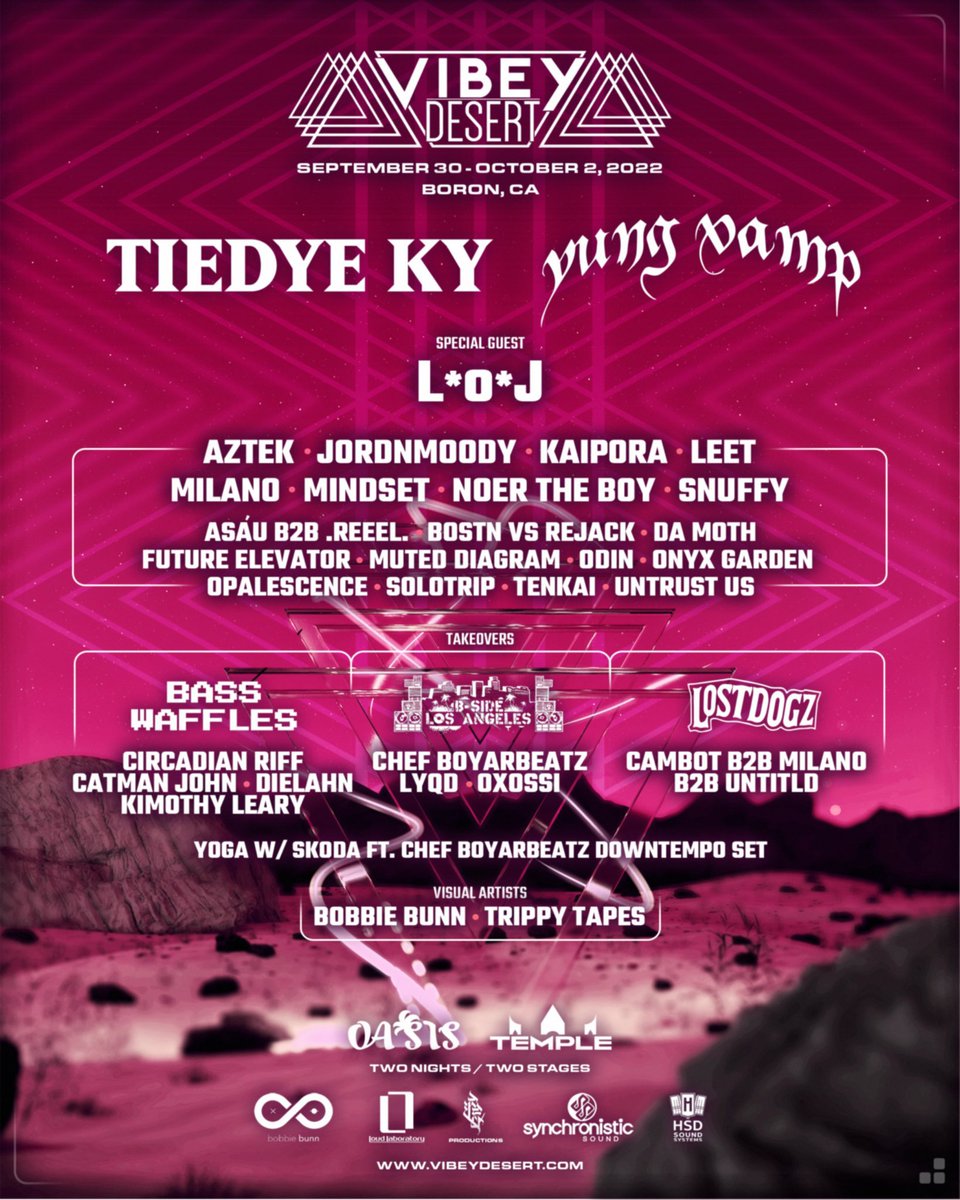 one of my fave local fests <a href="/VibeyDesert/">Vibey Desert</a> is comin up realllll quick! 

don’t sleep on tickets 🫡