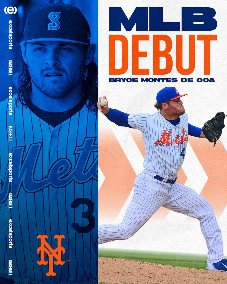 ICYMI, Bryce Montes De Oca made his MLB debut last week! #exceling His journey to the majors is nothing short of amazing: - Drafted in 2018, shoulder surgery that same year - Back surgery, 2019 - ACL surgery, 2020 - Pro debut, 2021 - Called up to the Majors in 2022