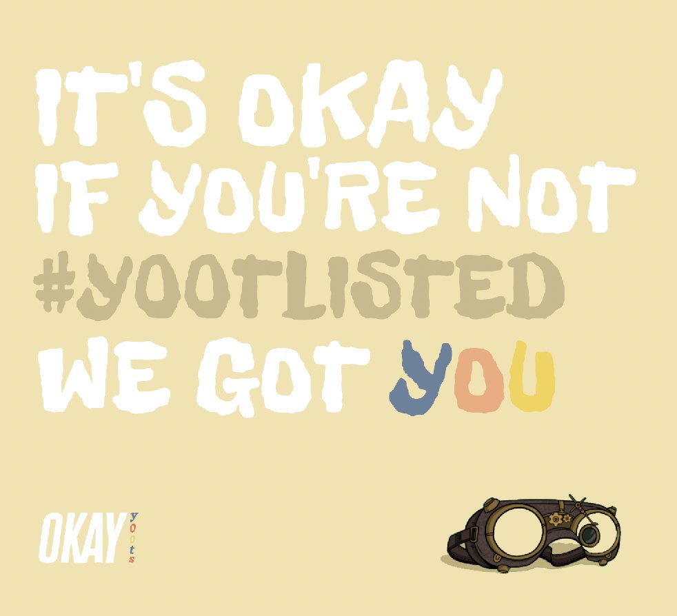 Okay00ts's tweet photo. Didn't get 𝘺00𝘵𝘭𝘪𝘴𝘵𝘦𝘥? Well, it's all gonna be 𝙊𝙠𝙖𝙮... We got you 🫂

Interact with this post to cope and get a chance to be 𝗢𝗸𝗮𝘆𝟬𝟬𝘁𝗹𝗶𝘀𝘁𝗲𝗱 

#Okay00ts #y00ts #Dust #ETH https://t.co/QetBwJGVOn