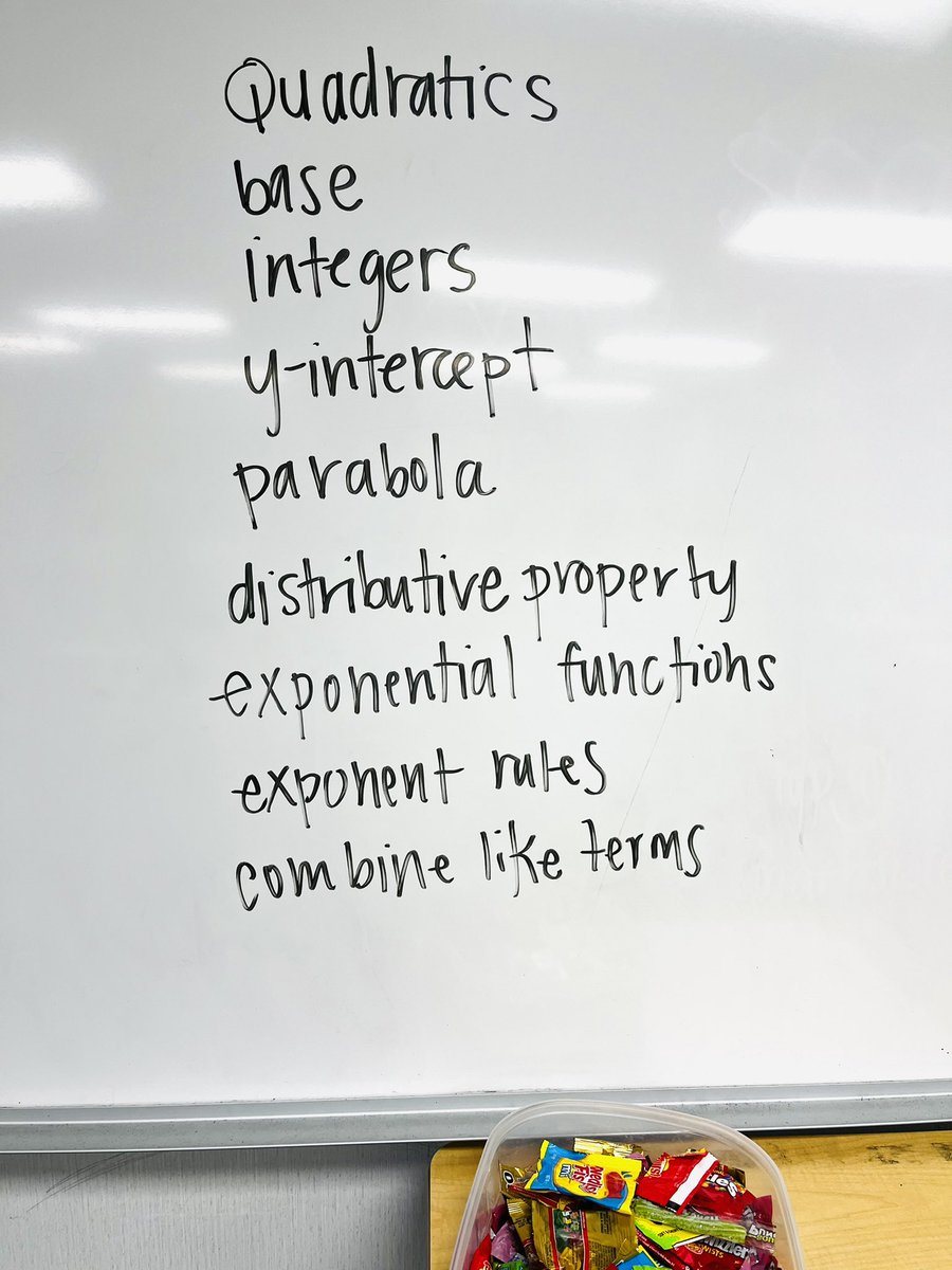 ReneeGoodson7's tweet photo. Pair up and have a conversation, try to get your partner to say the words on the board for point values. They get so excited for this and it’s so simple! And I now have a pretty good idea of their understanding. #tcsmsmath #mathematiciansatwork #algebra1 https://t.co/iRD1btyLU8