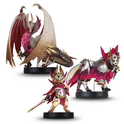 Three Monster Hunter  Sunbreak # Malzeno, Felyne Malzeno Palico, and Canyne Malzeno Palamute, will be available in the US tomorrow, exclusively at . 