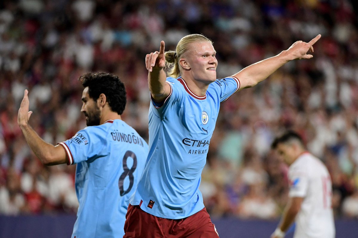 ▫️ 25 goals in 20 Champions League games.

▫️ Goal on his UCL debut with Man City, Borussia Dortmund and RB Salzburg.

▫️ A goal every 54 minutes in Man City shirt so far.

Erling Haaland. Mamma mia.
👽🇳🇴 #MCFC #UCL