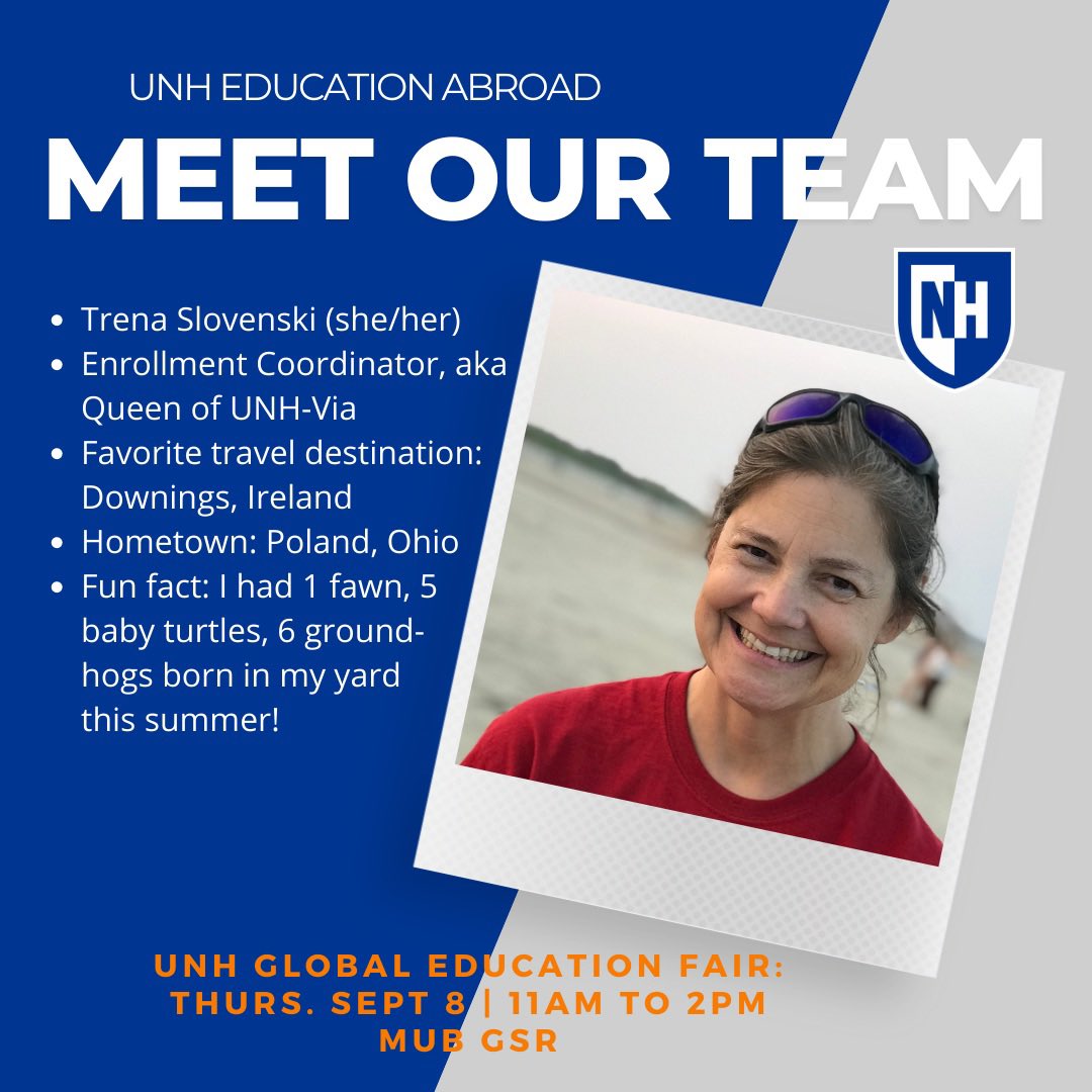 UNHAbroad's tweet photo. Meet more of our Global Education Team at UNH. https://t.co/jMhsqcy4V0
