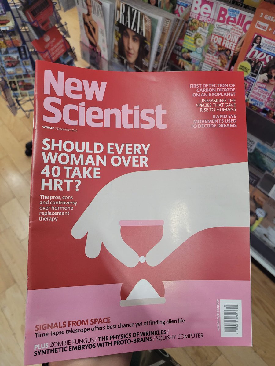 drlouisenewson's tweet photo. Proud to be part of this article in @newscientist which demystifies HRT and unpicks some of the evidence https://t.co/7CE0jMzcGj
