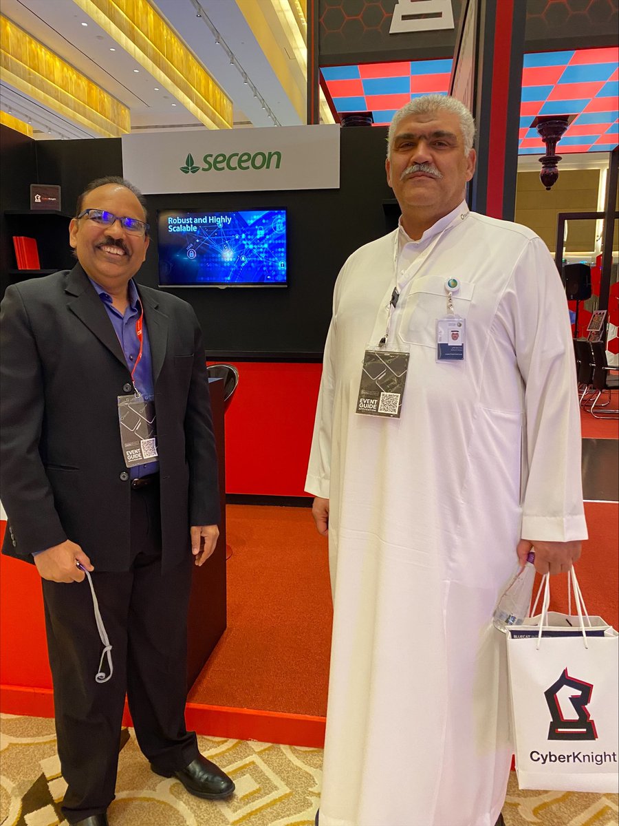 mishra_naini's tweet photo. Thanks to customers and partners for many interactive demos and discussions at #menaisc2022 by VirtuPort.
@CyberKnight #AvinashAdvani #Vivekgupta #aiwithactionableintelligence #aiXDR #aisiem #aimssp #stopransomware #cybersecurity #nistcybersecurityframework
#seceoninc #seceon https://t.co/qH1d81WLR3