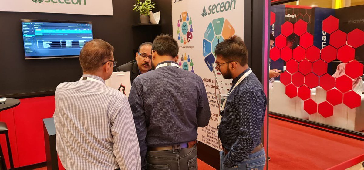 mishra_naini's tweet photo. Thanks to customers and partners for many interactive demos and discussions at #menaisc2022 by VirtuPort.
@CyberKnight #AvinashAdvani #Vivekgupta #aiwithactionableintelligence #aiXDR #aisiem #aimssp #stopransomware #cybersecurity #nistcybersecurityframework
#seceoninc #seceon https://t.co/qH1d81WLR3