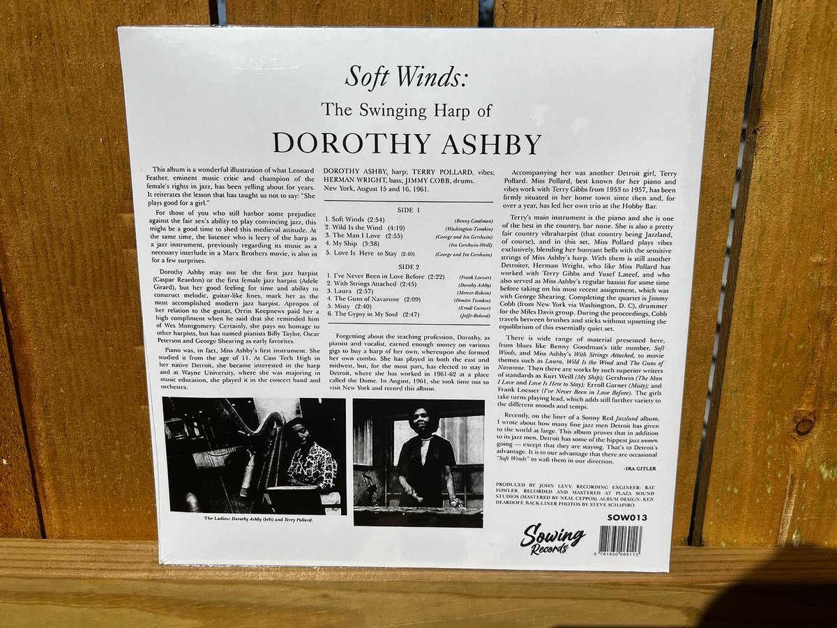 ✨In addition to that @clairerousay vinyl we mentioned recently, we also just added a few copies of this wonderful Dorothy Ashby record while they last! Clear vinyl, edition of 300! TolivarSouvenirs.com✨