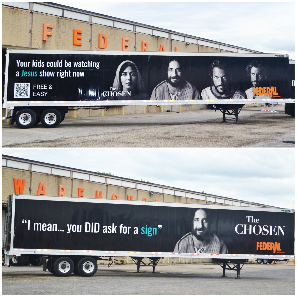 thechosentv's tweet photo. Do you think they might be hauling loaves and fish? https://t.co/Da219YpbNn