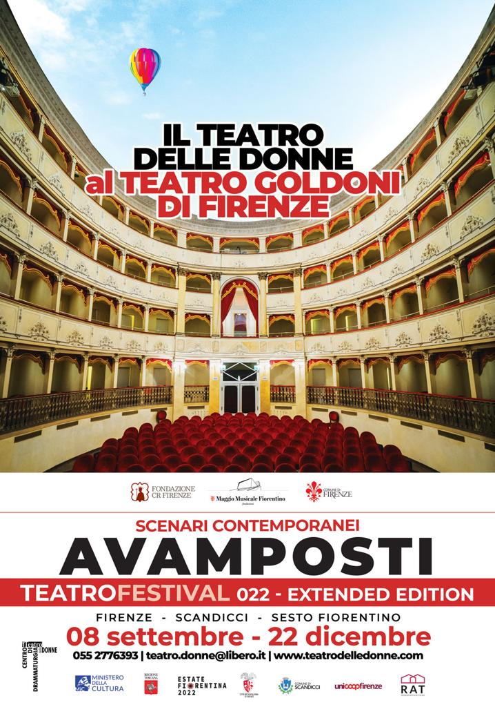 Il #teatrodelledonne sbarca al #teatrogoldoni di #Firenze!
Tutti gli appuntamenti del #festival #Avamposti022 su teatrodelledonne.com

#residenza #festival #cittadifirenze #tuesdayvibe