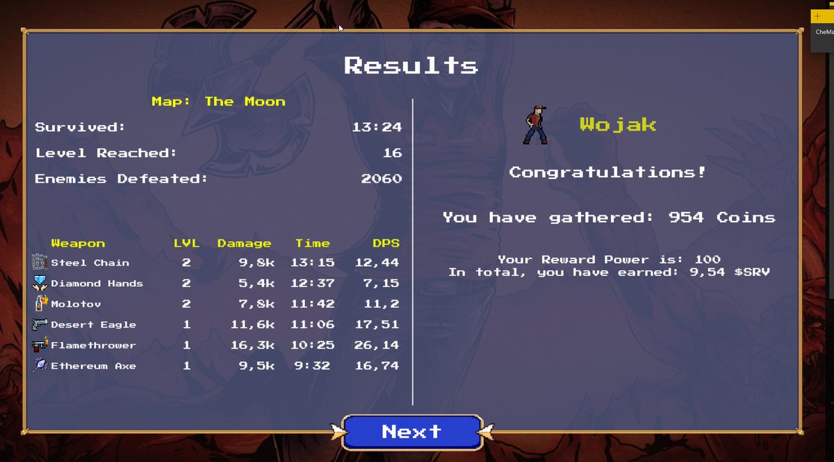 CheCoinMarxist's tweet photo. @cryptosurvivors
my best communiste game 9.54$SRV 
Best P2E Ever🙏 
#survivorsdailychallenge https://t.co/YFBaBY5aPD