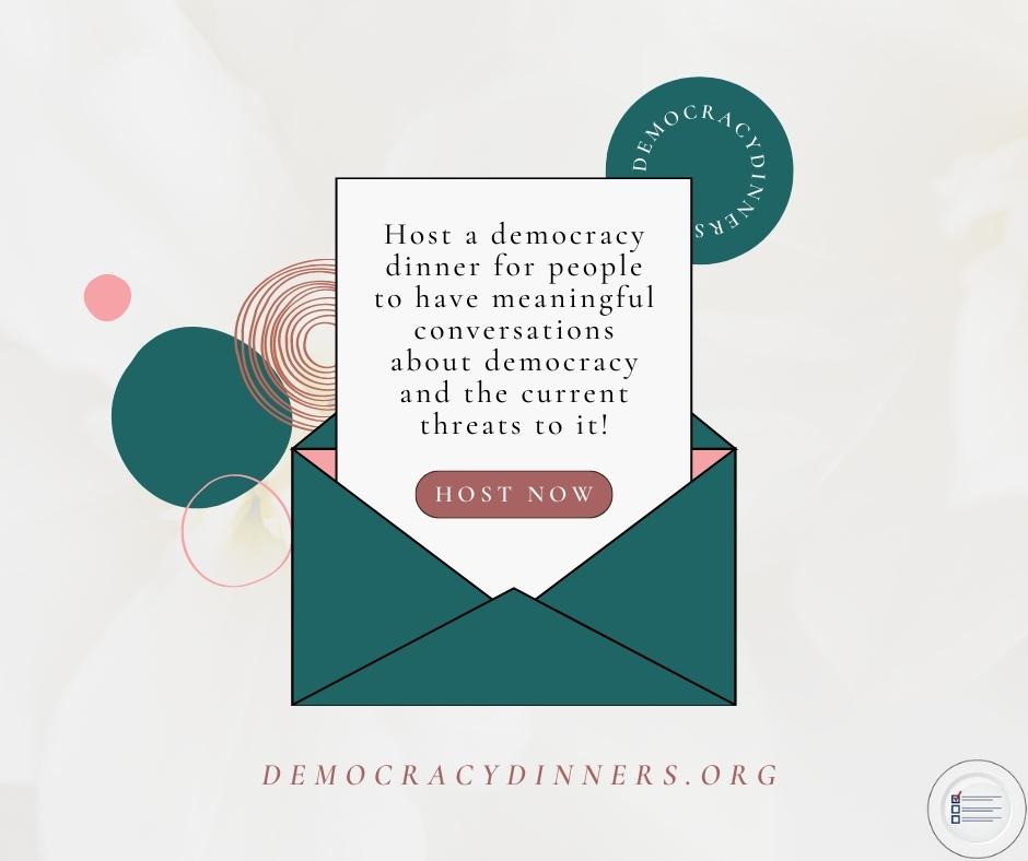 demdinners's tweet photo. The most enjoyable and memorable way to share conversation, discuss important issues, and build a community is over a good meal. So… that is what we are doing! Learn more about hosting your own Democracy Dinner here: https://t.co/hvqwNWXfR0! https://t.co/ecbrr7Vp97