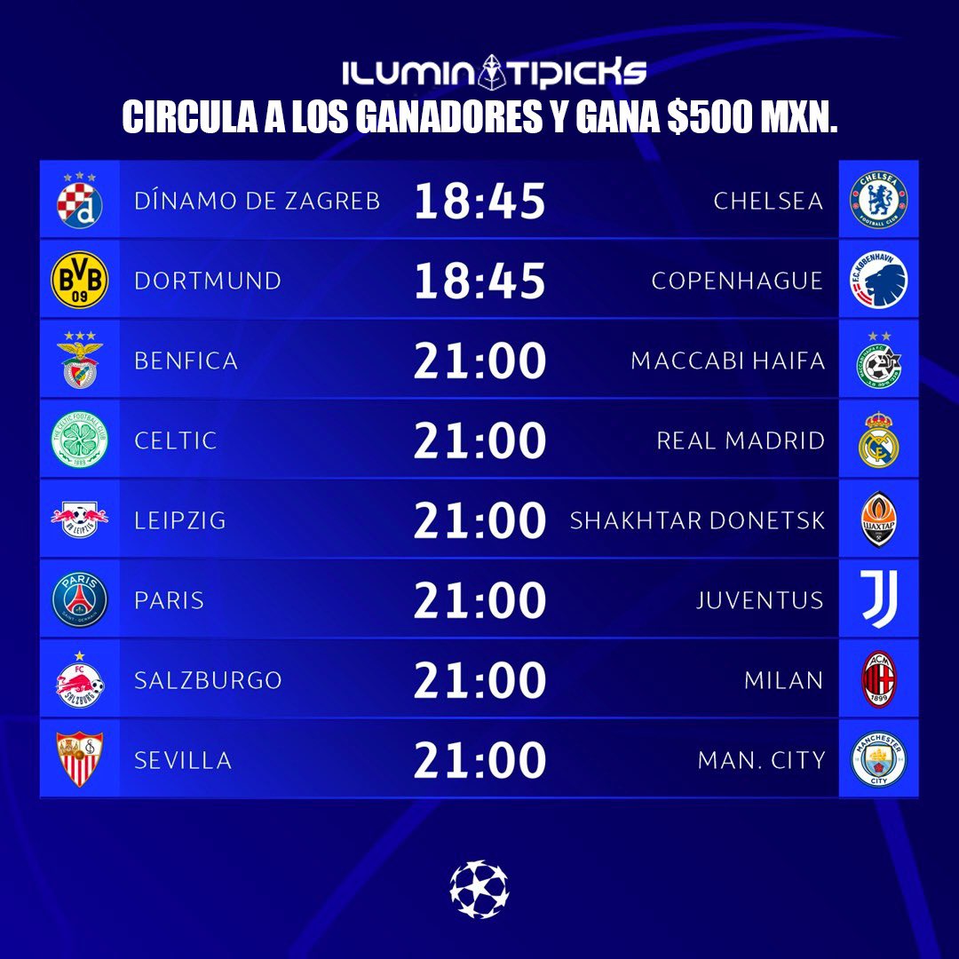 Vuelve la Champions! 🔥🏆

Todos mis picks irán a mi grupo de telegram totalmente gratis ⚽️

t.me/+Wj_lUdfxbTYzN…

Regalaré $500 cada día de Champions en fase de grupos 💰

- Dar RT y ❤️
- Circular a los ganadores ✍️
- Estar en el telegram

Gana el que acierte más! Desempate⏰