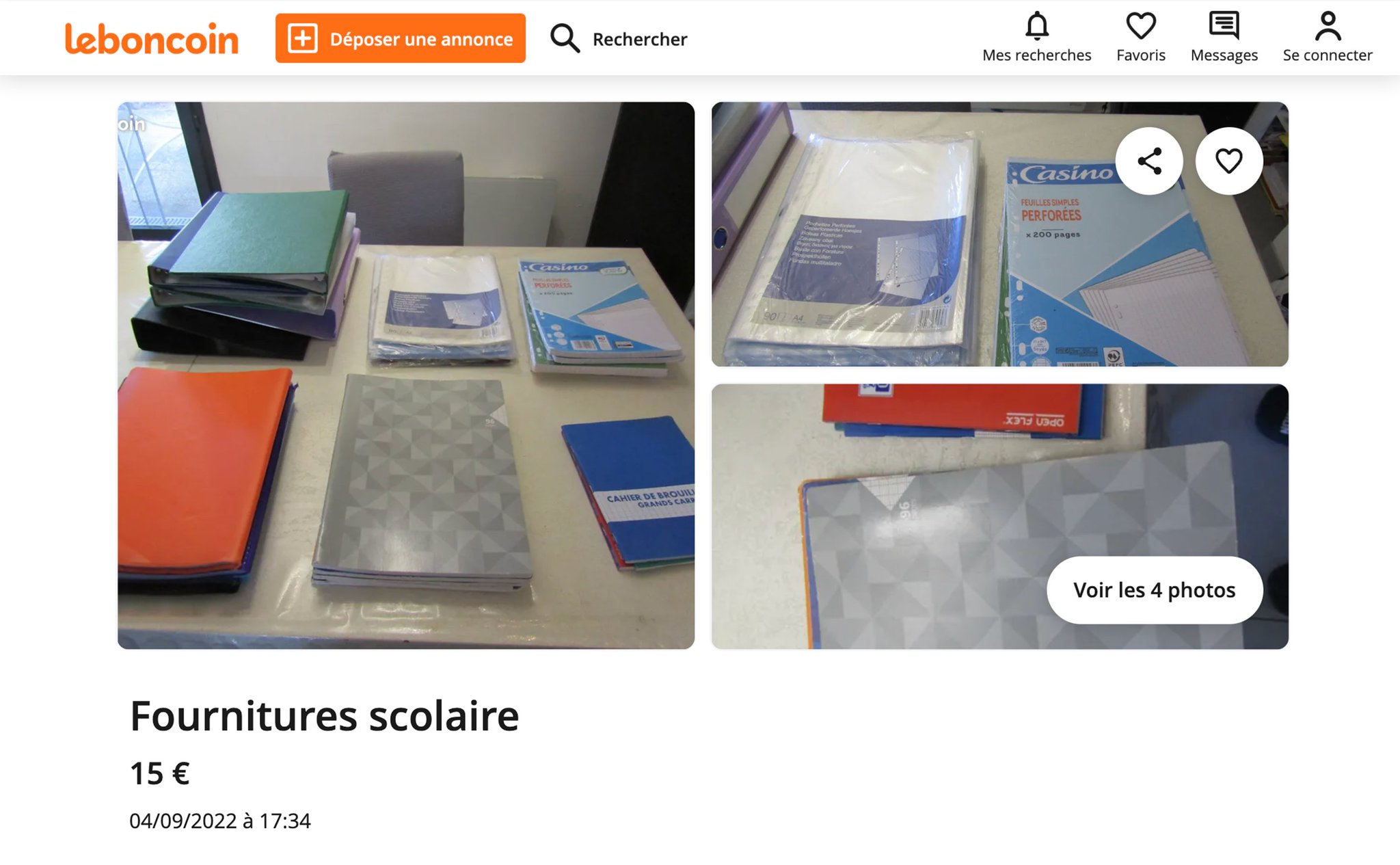 mail oublie leboncoin