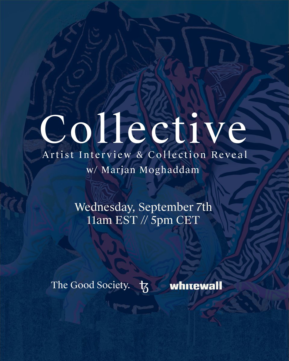 The Good Society (@thegood_society) on Twitter photo Join us live with <a href="/TheMarjan/">marjan moghaddam 💎</a> for the REVEAL of the Elephant Collection with a chance to own unique experiences like exclusive Wine Tastings, Safaris', to meet the Elephants and more 🐘🐘🐘
Signup for the Collective👇 7.9.22 at 11 am EST
docs.google.com/forms/d/1mS6Gg… Join us live with <a href="/TheMarjan/">marjan moghaddam 💎</a> for the REVEAL of the Elephant Collection with a chance to own unique experiences like exclusive Wine Tastings, Safaris', to meet the Elephants and more 🐘🐘🐘
Signup for the Collective👇 7.9.22 at 11 am EST
docs.google.com/forms/d/1mS6Gg…
