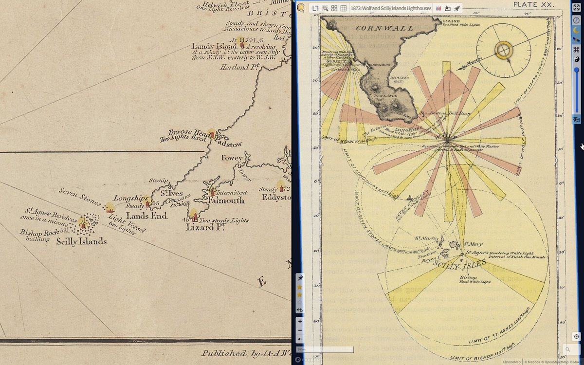 chronohh's tweet photo. Lighthousi (?!) up front of Cornwall 1873.
ChronoLink https://t.co/WRzjOFi9vc
Press 【A】for more or click the IIIF button. 🤯
Hier so auf dem Schirm :: #lighthouse #Leuchturm #iiifviewer #iiifmaps #oldmaps #geoixd
How did you know @baakenwerder ? https://t.co/8cw6ncshSY