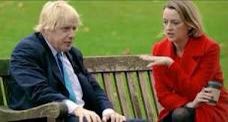 sam_url's tweet photo. @loudribs Laura Kuenssberg and Boris Johnson on a bench like the losing team on the Apprentice https://t.co/27e8dwIN0a
