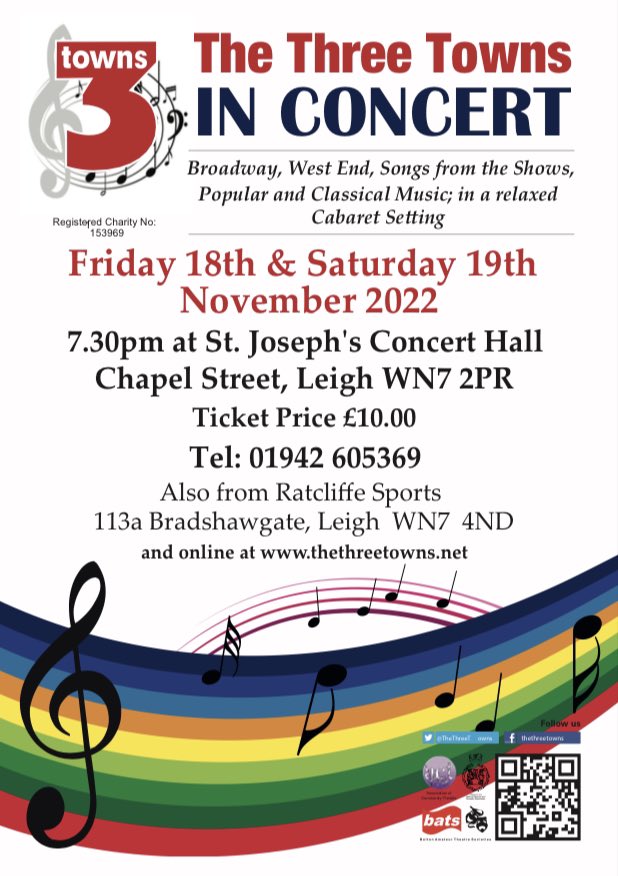TheThreeTowns's tweet photo. Our next concerts will be on Friday 18th and Saturday 19th November 2022. Tickets available soon. https://t.co/ao0LY1rgdz