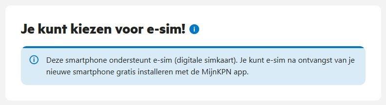 jimjimiz's tweet photo. @KPNwebcare Nee, kan ik niet kiezen. Alleen maar "kiezen" voor e-sim op https://t.co/oWtmGIs4XU verlengen abonnement https://t.co/w9bX7m0JGF