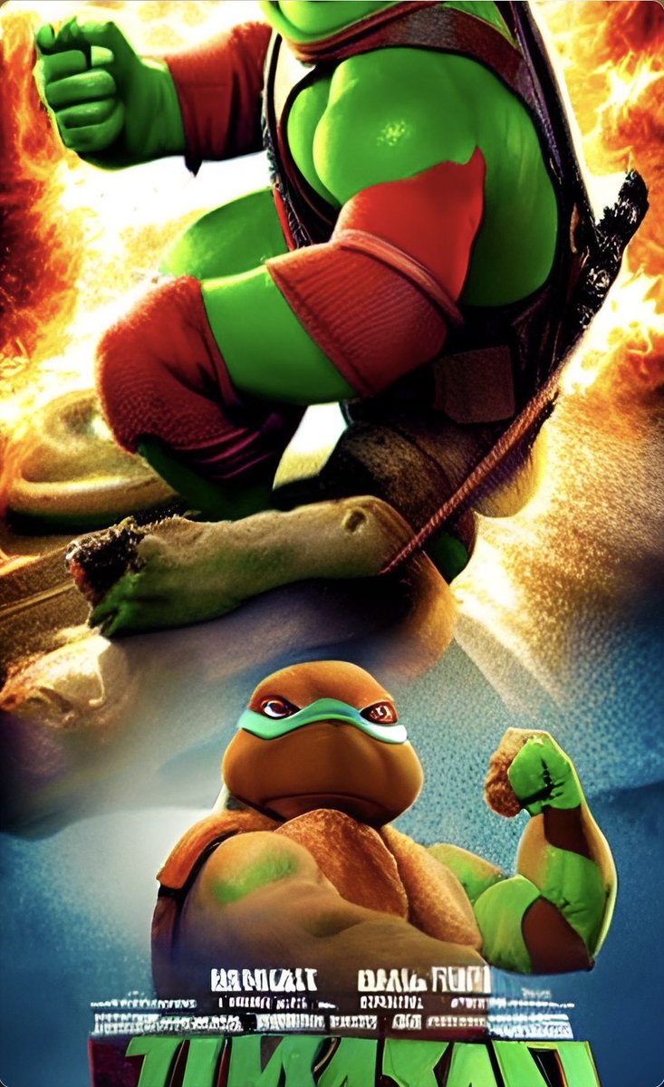 RejectTurtles's tweet image. Little brown reject gun show guy might be a turtle , but he’s still rockin those pythons ! 
💪🐢🍕😅

#TeenageMutantRejectTurtles #TMRT #Cowablunder #TMNT #aiartgenerator #Cowabunga