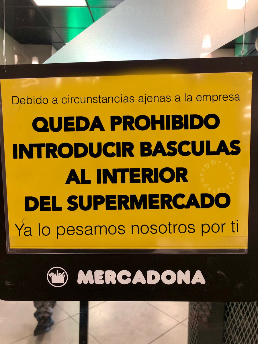 GrandesFracasos's tweet photo. Vaya como se está poniendo la cosa en el Mercadona. 
¡Que se les acaba el chollo! https://t.co/NTqJL4BDVM