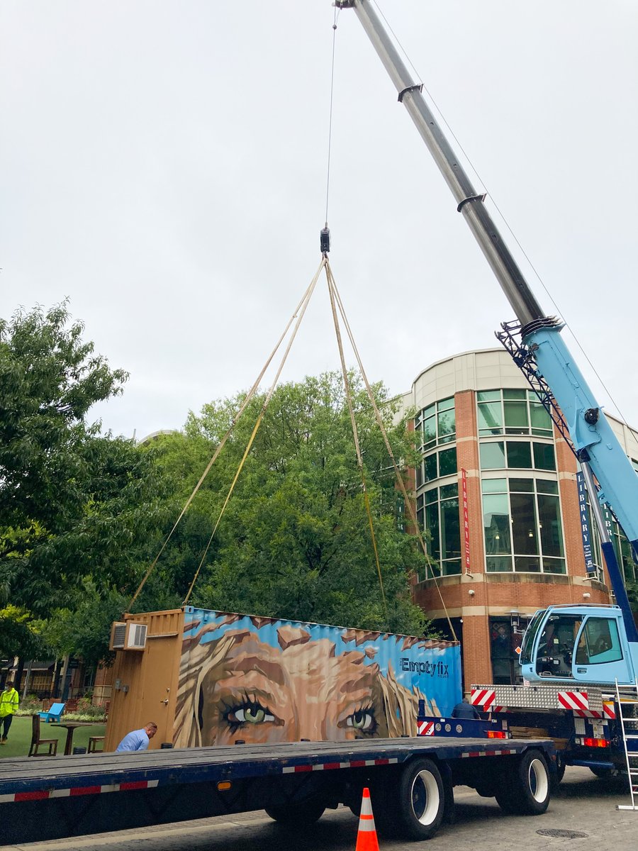 Rockville411's tweet image. Bethesda artist Suzanne Firstenberg's interactive “Protect Them” art installation arrived in Rockville Town Square earlier this morning! The installation is part of the city's Rockville Goes Purple campaign, encouraging awareness and open dialogue when it comes to addiction.