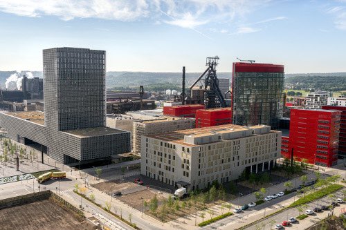 KoenStevens3's tweet photo. Today’s business meeting was at the “site Belval” in Luxemburg 🇱🇺. Inspiring environment and great example of redeveloping old steelworks into a state of the art business site #hrpath #HRIS #international https://t.co/DVLaSdTtXH